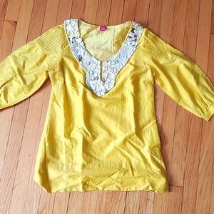 Sandy Starkman silk blend blouse